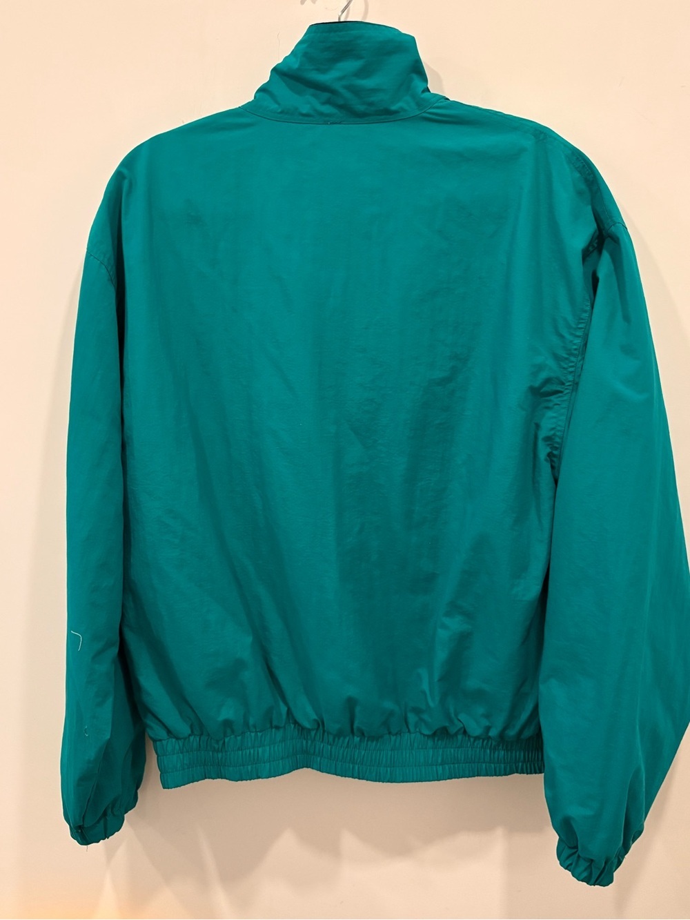 Vtg Newport Blue Men Nylon Sporting Nautical Jacket Windbreaker Turquoise Size M - Picture 2 of 7